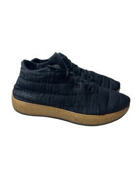 Sole Jasper Merino Upper ReCork Outer Sole Chukka Shoes M/10 W/12 in Black/Gray